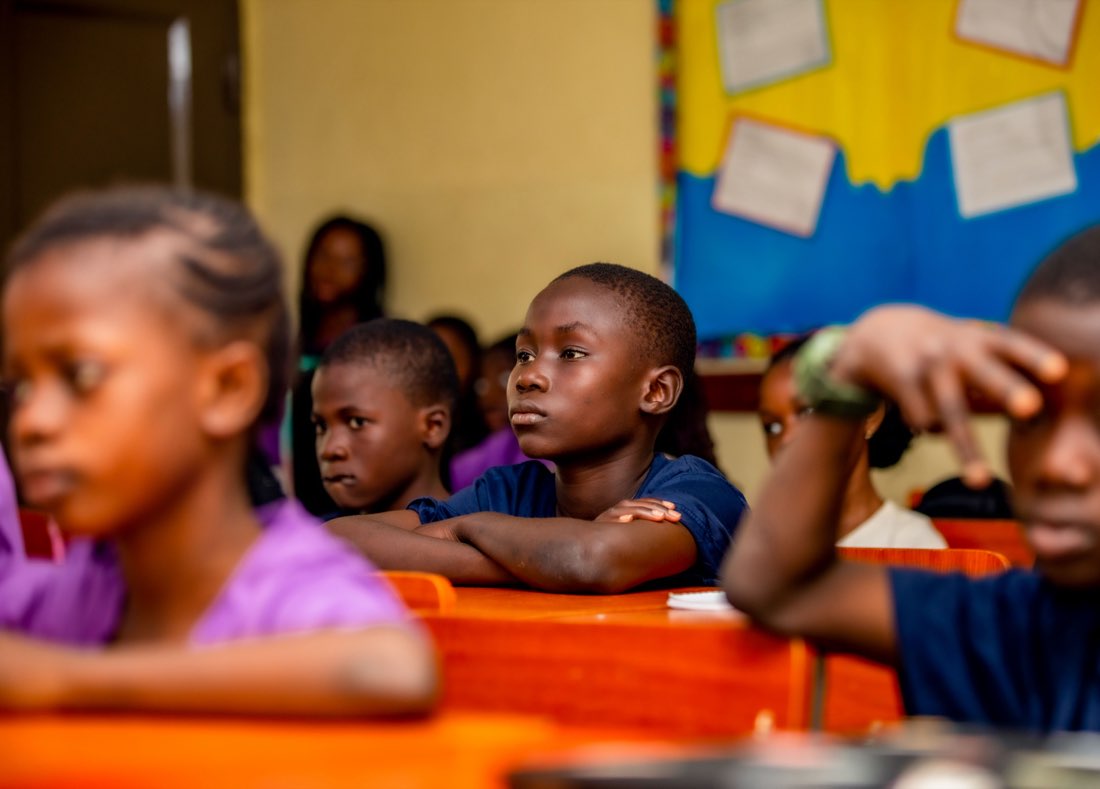 Students focused in class